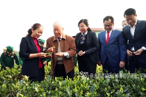 Tổng Bí thư Nguyễn Phú Trọng thăm và làm việc tại Thái Nguyên
