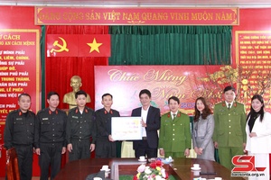 Đồng chí Trưởng ban Nội chính Tỉnh ủy thăm, chúc tết CBCS cảnh sát