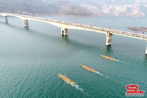 Thuyền đuôi én hội tụ tranh tài đầu xuân