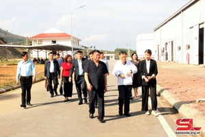 Thường trực Tỉnh ủy thăm và làm việc với Công ty TNHH IC Food Sơn La