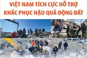 Việt Nam tích cực hỗ trợ Thổ Nhĩ Kỳ, Syria khắc phục hậu quả động đất
