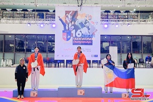 VĐV Bạc Thị Khiêm giành Huy chương Vàng Giải Vô địch Taekwondo Đông Nam Á