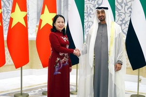 Phó Chủ tịch nước Võ Thị Ánh Xuân hội kiến Tổng thống Các Tiểu vương quốc Arab Thống nhất
