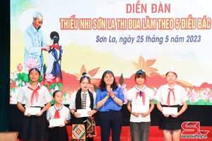 Diễn đàn “Thiếu nhi Sơn La thi đua làm theo 5 điều Bác Hồ dạy”