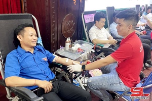 Ngày hội hiến máu tình nguyện huyện Vân Hồ 2023