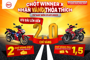 HỆ THỐNG HEAD HÙNG MẠNH: MUA XE WINNER X – NHẬN VÀNG THOẢ THÍCH”