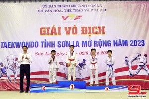 Giải vô địch Taekwondo tỉnh Sơn La mở rộng năm 2023