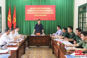 Đồng chí Chủ tịch UBND tỉnh kiểm tra, nắm tình hình công tác quản lý đường biên, mốc giới tại huyện Sông Mã