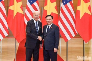 Chủ tịch Quốc hội Vương Đình Huệ hội kiến Tổng thống Hoa Kỳ Joseph R. Biden
