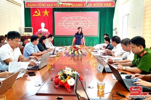 Đồng chí Chủ nhiệm Ủy ban Kiểm tra Tỉnh ủy làm việc tại huyện Yên Châu