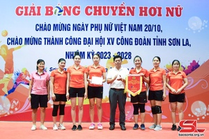 Giải bóng chuyền hơi nữ các đơn vị y tế