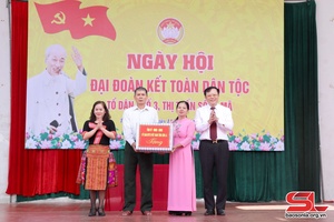 Đồng chí Chủ tịch HĐND tỉnh dự Ngày hội Đại đoàn kết toàn dân tộc tại huyện Sông Mã
