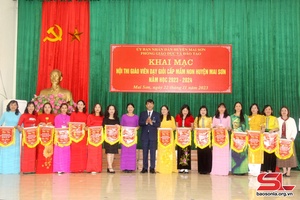 Khai mạc Hội thi giáo viên dạy giỏi cấp học mầm non huyện Mai Sơn