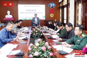 Hội nghị giao ban công tác báo chí tháng 11/2023