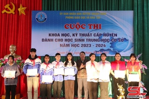 45 dự án tham gia Cuộc thi khoa học kỹ thuật học sinh THCS
