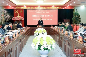 Phiên họp thứ 31, UBND tỉnh khóa XV, nhiệm kỳ 2021 - 2026