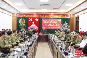 Công an tỉnh Sơn La gặp mặt cán bộ, chiến sĩ Công an các tỉnh Bắc Lào