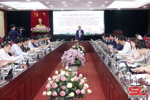 Ban Thường vụ Tỉnh ủy làm việc với Ban cán sự Đảng UBND tỉnh về lĩnh vực nông nghiệp và phát triển nông thôn