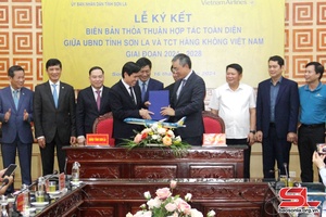 Đẩy mạnh hợp tác toàn diện giữa tỉnh Sơn La và Tổng Công ty Hàng không Việt Nam 