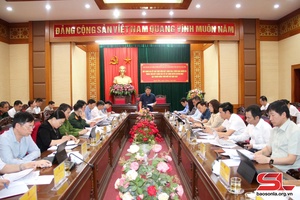 Họp Ban chỉ đạo xây dựng huyện Quỳnh Nhai đạt chuẩn nông thôn mới vào năm 2025