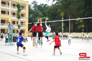 Hoàn thành thi đấu môn bóng chuyền nam, nữ THPT tại Hội khỏe Phù Đổng tỉnh Sơn La lần thứ XII