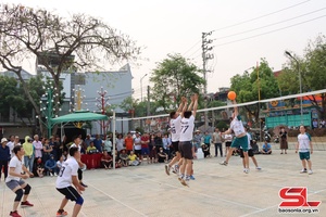 Giải bóng chuyền hơi các nhóm tuổi huyện Thuận Châu