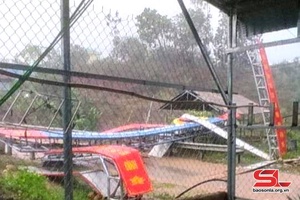 'Mưa to, gió lốc gây thiệt hại tại xã Mường Lầm