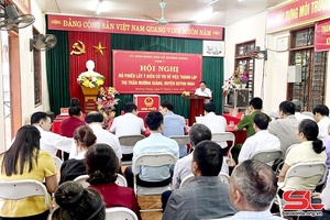 'Lấy ý kiến cử tri về việc thành lập thị trấn Mường Giàng, huyện Quỳnh Nhai