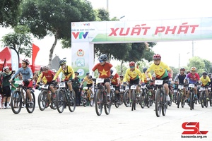 268 vận động viên tham gia Giải đua xe đạp địa hình VTV Cup 2024 tại Vân Hồ