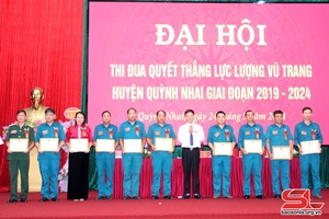 Đại hội thi đua Quyết thắng lực lượng vũ trang huyện Quỳnh Nhai giai đoạn 2019-2024