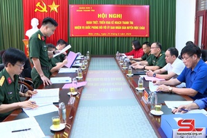 'Đoàn Thanh tra quốc phòng Quân khu 2 làm việc tại huyện Mộc Châu