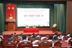 'Kỳ họp thứ tám, HĐND huyện Thuận Châu khóa XXI