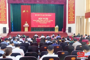 'Quỳnh Nhai quán triệt, triển khai các văn bản chỉ đạo của Trung ương, tỉnh và huyện