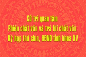Cử tri quan tâm Phiên chất vấn và trả lời chất vấn Kỳ họp thứ chín, HĐND tỉnh khóa XV