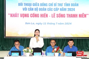 Bí thư Tỉnh đoàn đối thoại với cán bộ đoàn các cấp