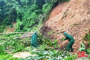 Mưa lũ gây thiệt hại trên địa bàn xã Mường Lèo