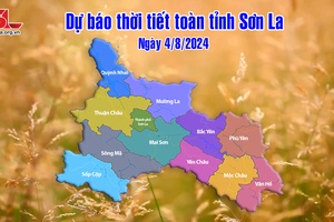 Dự báo thời tiết toàn tỉnh Sơn La ngày 4/8/2024
