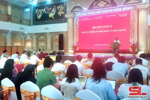 'Hội nghị tập huấn công tác thông tin đối ngoại và nhân quyền năm 2024