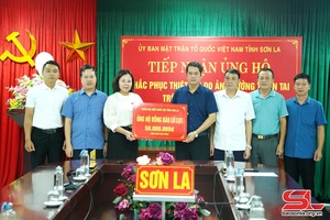 Đoàn đại biểu Quốc hội tỉnh ủng hộ người dân vùng thiên tai