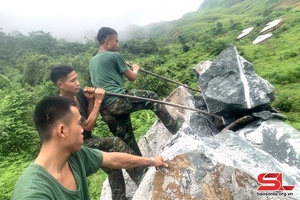 Chủ động phòng ngừa nguy cơ sạt lở, đá lăn