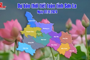 Dự báo thời tiết toàn tỉnh Sơn La ngày 01/9/2024
