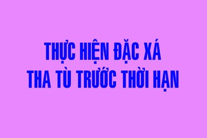 Thực hiện đặc xá tha tù trước thời hạn cho người bị kết án phạt tù có thời hạn, tù chung thân nhân dịp 79 năm Quốc khánh 2/9