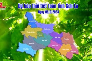 Dự báo thời tiết toàn tỉnh Sơn La ngày 05/9/2024
