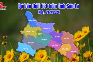 Dự báo thời tiết toàn tỉnh Sơn La ngày 29/9/2024
