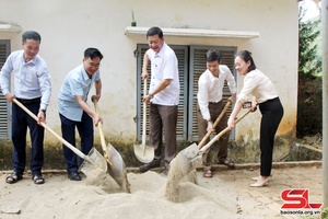 'Khởi công xây dựng nhà ở bán trú Trường THCS Pắc Ngà