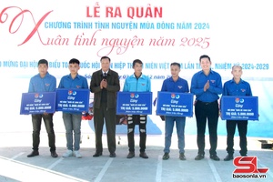 'Ra quân “Tình nguyện mùa đông năm 2024” và “Xuân tình nguyện năm 2025”