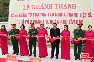 Lễ khánh thành công trình tu sửa, tôn tạo Nghĩa trang liệt sĩ, tử sĩ Viện Quân Y 6, quân khu Tây Bắc