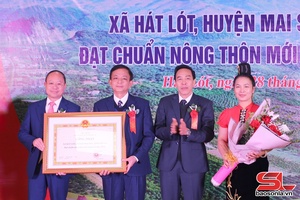 'Xã Hát Lót đạt chuẩn nông thôn mới nâng cao