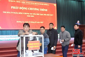 'Mường La phát động Chương trình “Chung tay xoá nhà tạm, nhà dột nát”