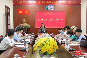 Kết quả Kỳ họp lần thứ 33, Ủy ban Kiểm tra Tỉnh ủy, nhiệm kỳ 2020-2025